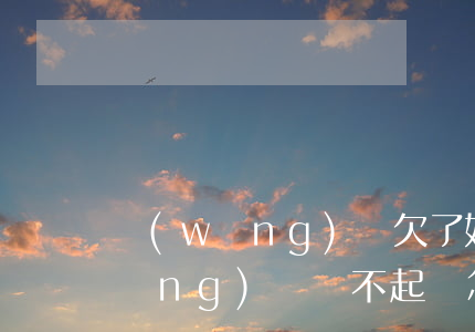 網(wǎng)貸欠了好多還不起(欠網(wǎng)貸還不起會怎樣)