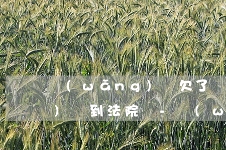 網(wǎng)貸欠了幾千塊錢會(huì)鬧到法院嗎-網(wǎng)貸欠了幾千塊錢會(huì)鬧到法院嗎知乎