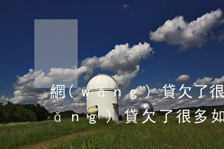 網(wǎng)貸欠了很多如何眾籌(網(wǎng)貸欠了很多如何眾籌)