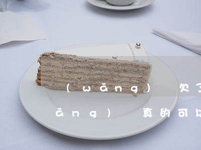 網(wǎng)貸欠了錢能不還嗎(欠網(wǎng)貸真的可以不還嗎)