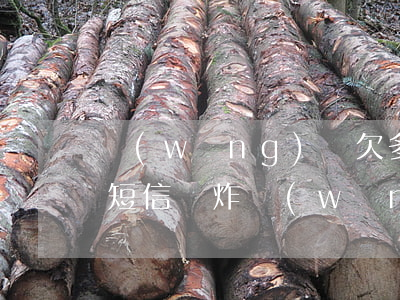 網(wǎng)貸欠多少錢才會(huì)短信轟炸(網(wǎng)貸收到威脅短信是真的嗎)