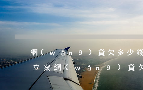 網(wǎng)貸欠多少錢會(huì)被立案(網(wǎng)貸欠錢會(huì)被抓嗎)