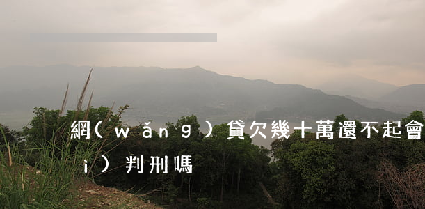 網(wǎng)貸欠幾十萬還不起會(huì)判刑嗎