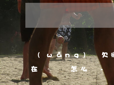 網(wǎng)貸欠很多錢現(xiàn)在沒錢還怎么辦-網(wǎng)貸欠很多錢現(xiàn)在沒錢還怎么辦呢