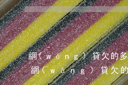 網(wǎng)貸欠的多了還不上怎么辦-網(wǎng)貸欠的多了還不上怎么辦呢