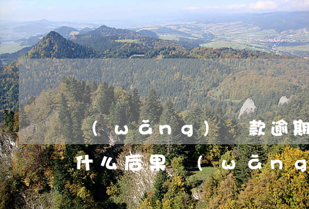 網(wǎng)貸款逾期多久會被起訴會有什么后果 網(wǎng)貸逾期會被起訴嗎?