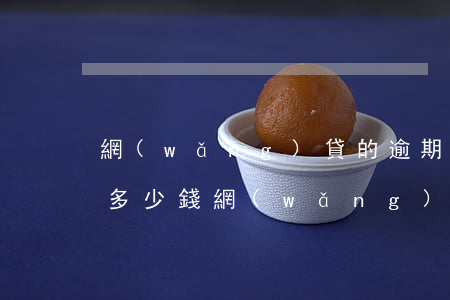 網(wǎng)貸的逾期費(fèi)最高多少錢(網(wǎng)貸逾期訴訟費(fèi)要多少)