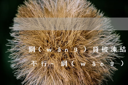 網(wǎng)貸被凍結了逾期幾天再還行不行-網(wǎng)貸被凍結了逾期幾天再還行不行呀