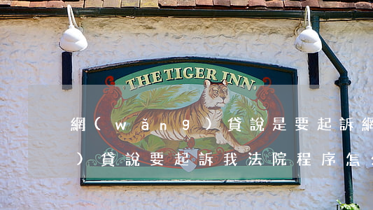 網(wǎng)貸說是要起訴(網(wǎng)貸說要起訴我,法院程序怎么樣走)