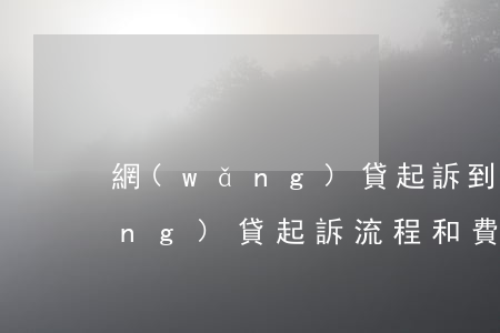 網(wǎng)貸起訴到哪個法院(網(wǎng)貸起訴流程和費用)