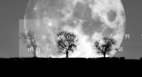 網(wǎng)貸起訴法院判無效（網(wǎng)貸起訴法院判無效）