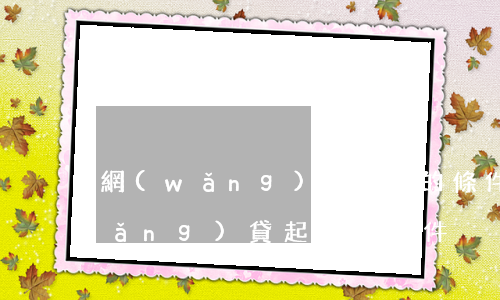 網(wǎng)貸起訴的條件是什么（網(wǎng)貸起訴的條件）