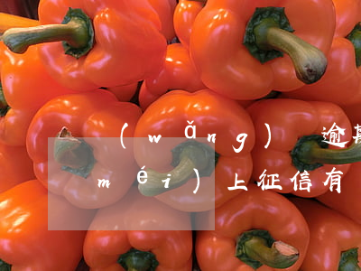網(wǎng)貸逾期3個(gè)月沒(méi)上征信(有網(wǎng)貸但是從未逾期,這樣的征信有問(wèn)題嗎?)