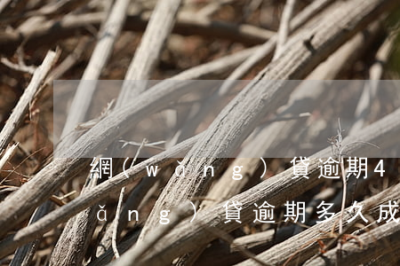 網(wǎng)貸逾期4年算壞賬么 網(wǎng)貸逾期多久成壞賬