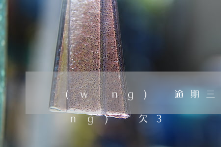 網(wǎng)貸逾期三筆算老賴嗎(網(wǎng)貸欠3萬)
