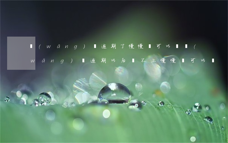 網(wǎng)貸逾期了慢慢還可以嗎(網(wǎng)貸逾期以后還不上慢慢還可以嗎)