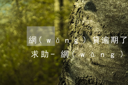 網(wǎng)貸逾期了暫時還不上怎么辦求助-網(wǎng)貸逾期了暫時還不上怎么辦求助律師