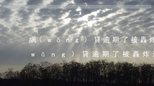 網(wǎng)貸逾期了被轟炸通訊錄(網(wǎng)貸逾期了被轟炸通訊錄)