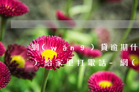 網(wǎng)貸逾期什么情況會(huì)給家里打電話-網(wǎng)貸逾期會(huì)不會(huì)聯(lián)系家人