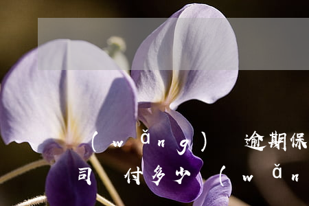 網(wǎng)貸逾期保險(xiǎn)公司墊付多少（網(wǎng)貸逾期保險(xiǎn)公司墊付）