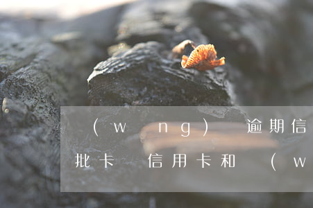 網(wǎng)貸逾期信用卡會(huì)批卡嗎(信用卡和網(wǎng)貸逾期)