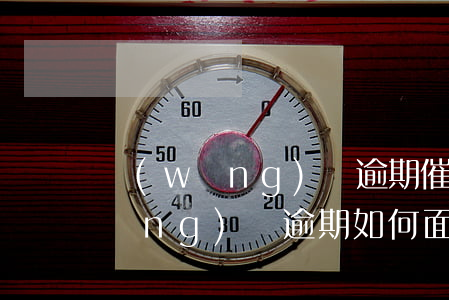 網(wǎng)貸逾期催收怎么起訴(網(wǎng)貸逾期如何面對催收)