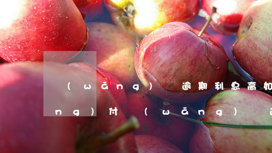 網(wǎng)貸逾期利息高如何應(yīng)付(網(wǎng)貸逾期利息高合法嗎)