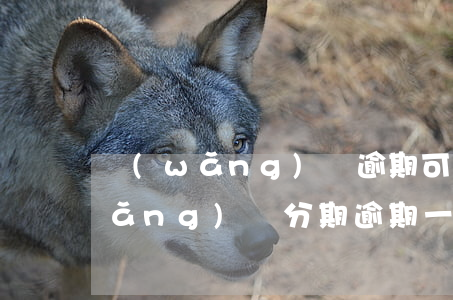 網(wǎng)貸逾期可以分期還嗎(網(wǎng)貸分期逾期一個月會怎么樣)