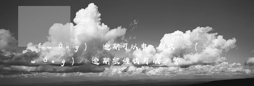 網(wǎng)貸逾期可以申請催收嗎(網(wǎng)貸逾期被催收可以報警嗎)