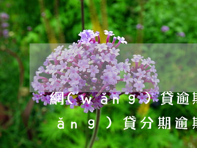 網(wǎng)貸逾期多久不能分期(網(wǎng)貸分期逾期好久沒錢還都怎么樣了)