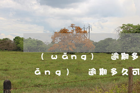 網(wǎng)貸逾期多久就起訴了(網(wǎng)貸逾期多久可以起訴)