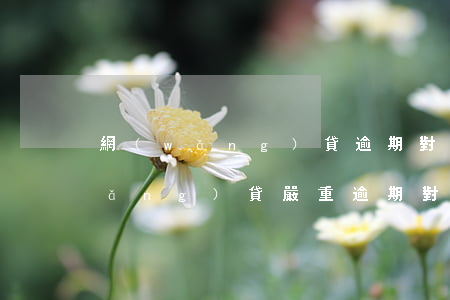 網(wǎng)貸逾期對貸款的影響(網(wǎng)貸嚴重逾期對以后有什么影響)