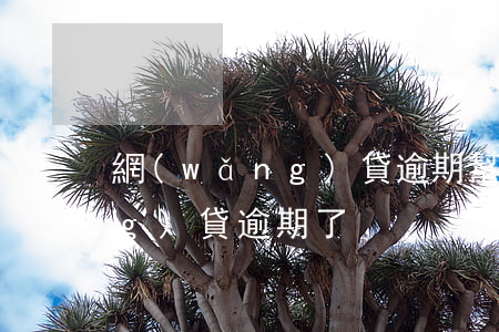 網(wǎng)貸逾期幫助吧 我網(wǎng)貸逾期了
