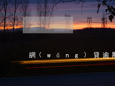 網(wǎng)貸逾期幾千塊還不起
