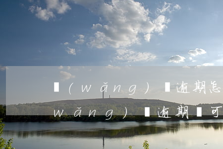 網(wǎng)貸逾期怎么辦理信用卡(網(wǎng)貸逾期還可以辦理信用卡嗎)