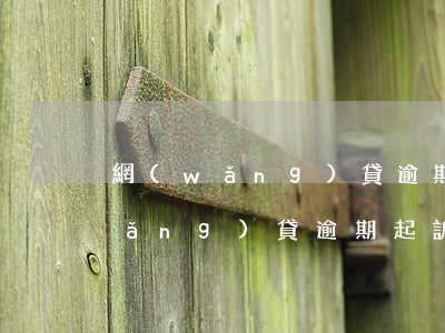 網(wǎng)貸逾期惡意透支起訴(網(wǎng)貸逾期 起訴)
