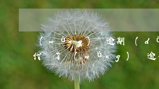 網(wǎng)貸逾期擔(dān)保公司代償了(網(wǎng)貸逾期擔(dān)保人)