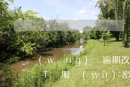 網(wǎng)貸逾期改服務(wù)器密碼(手機服務(wù)密碼改了網(wǎng)貸)