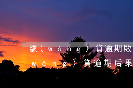 網(wǎng)貸逾期敗訴后會怎么做(網(wǎng)貸逾期后果嚴重嗎)