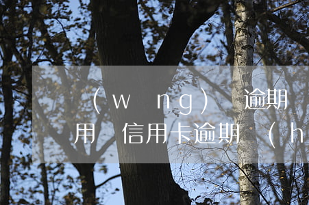 網(wǎng)貸逾期會(huì)影響信用嗎(信用卡逾期會(huì)影響網(wǎng)貸嗎)