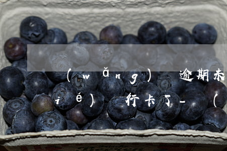 網(wǎng)貸逾期未還被起訴凍結(jié)銀行卡了-網(wǎng)貸逾期未還被起訴凍結(jié)銀行卡了怎么辦