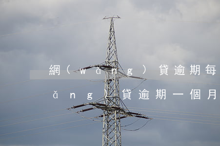 網(wǎng)貸逾期每天百分之1(網(wǎng)貸逾期一個月)