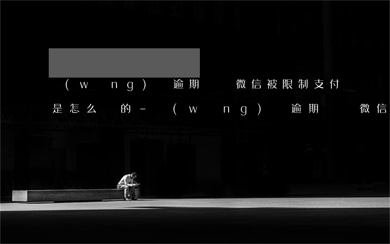 網(wǎng)貸逾期沒還微信被限制支付是怎么樣的-網(wǎng)貸逾期沒還微信被限制支付是怎么樣的情況