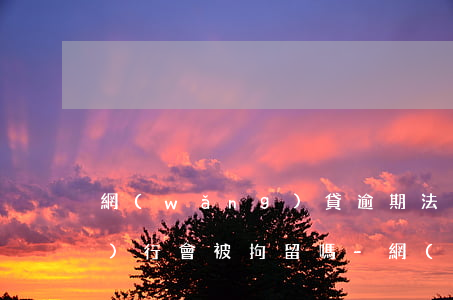 網(wǎng)貸逾期法院強制執(zhí)行會被拘留嗎-網(wǎng)貸逾期法院強制執(zhí)行會被拘留嗎知乎