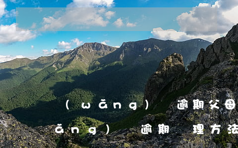 網(wǎng)貸逾期父母怎么辦理(網(wǎng)貸逾期處理方法)