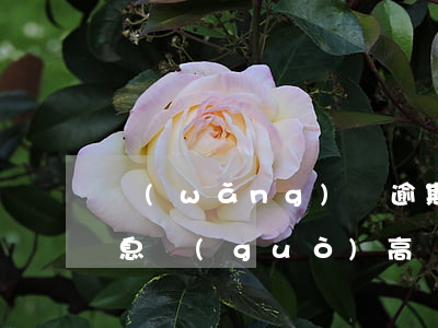 網(wǎng)貸逾期產(chǎn)生利息過(guò)高