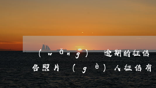 網(wǎng)貸逾期的征信報(bào)告照片(個(gè)人征信有網(wǎng)貸逾期記錄怎么辦)