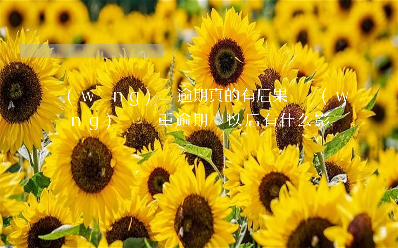 網(wǎng)貸逾期真的有后果嗎(網(wǎng)貸嚴重逾期對以后有什么影響)