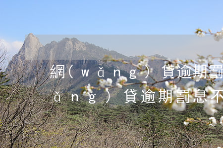 網(wǎng)貸逾期罰金百分之2(網(wǎng)貸逾期罰息不得超過(guò)多少)