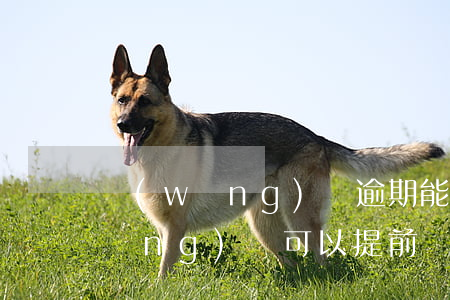 網(wǎng)貸逾期能提前還清嗎(網(wǎng)貸可以提前還清嗎)